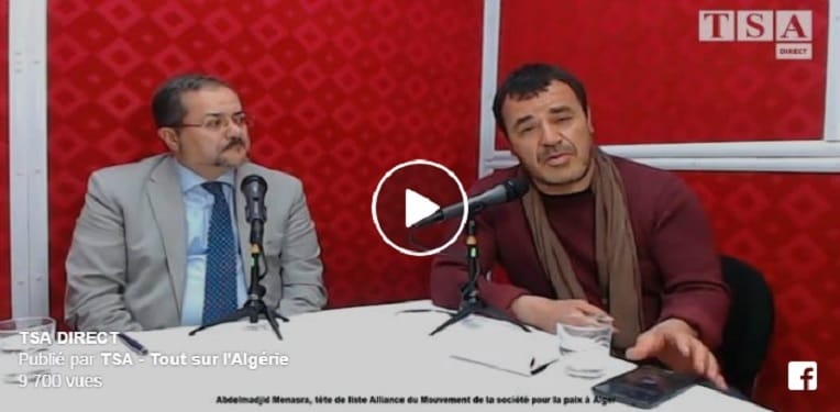 VIDÉO. Réécoutez le Direct de Abdelmadjid Menasra, tête de liste de l’Alliance MSP à Alger