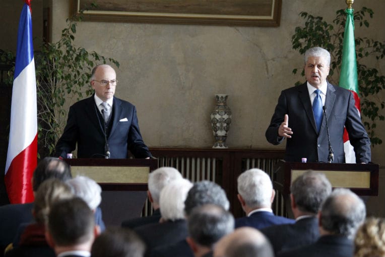 Sellal critique la baisse des investissements français en Algérie