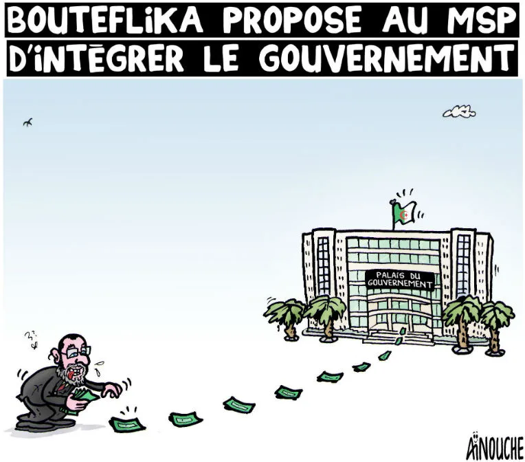 Bouteflika propose au MSP d&rsquo;intégrer le gouvernement