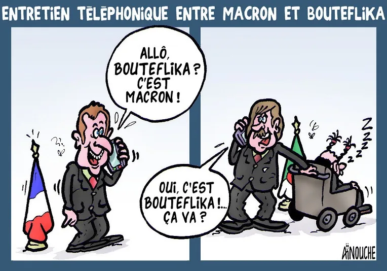 Entretien téléphonique entre Macron et Bouteflika