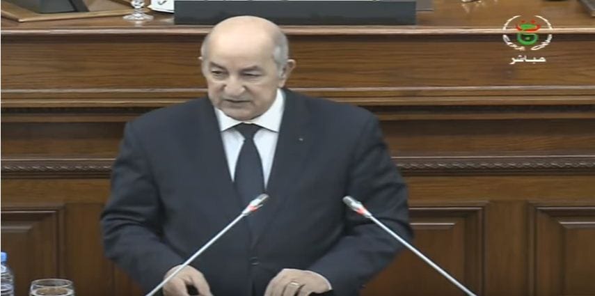 VIDÉO. Le discours intégral de Tebboune devant le Conseil de la Nation