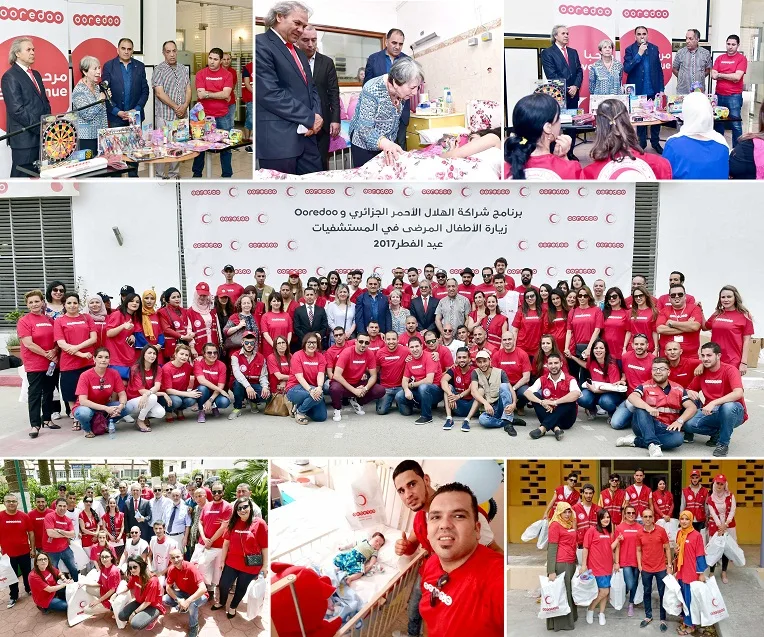 Célébration de Aïd el fitr : Ooredoo et le CRA au chevet des enfants hospitalisés