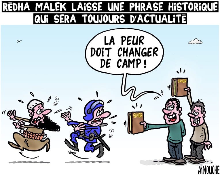 Redha Malek laisse une phrase historique qui sera toujours d’actualité