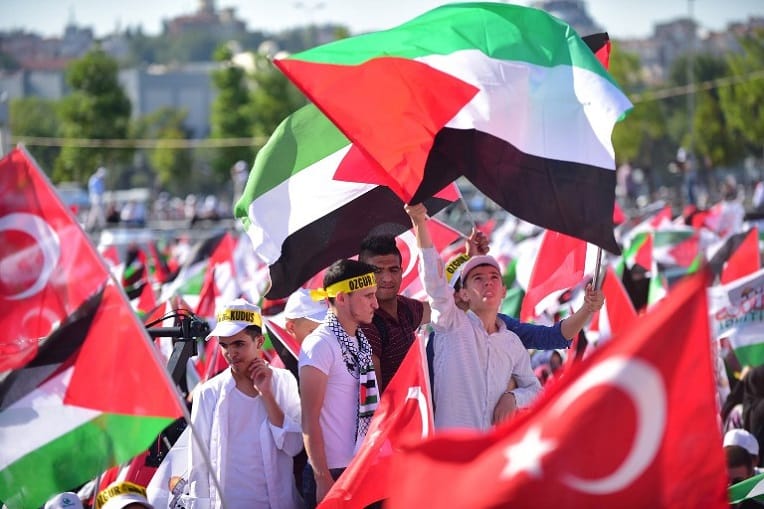 Manifestation à Istanbul contre les restrictions israéliennes à Jérusalem