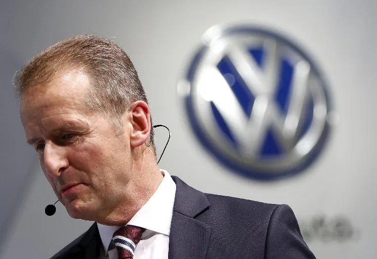 Le président du directoire de Volkswagen Herbert Diess le 27 juillet à Relizane