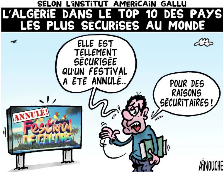 L&rsquo;Algérie dans le top 10 des pays les plus sécurisés