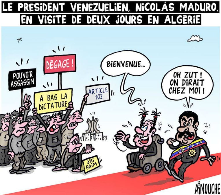 Le président vénézuélien, Nicolas Maduro, en visite de deux jours en Algérie