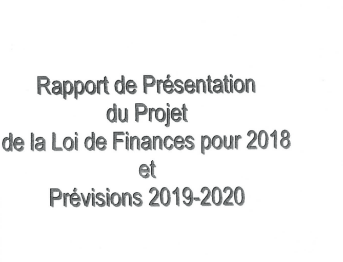 DOCUMENT. Téléchargez la présentation du PLF 2018 et les prévisions 2019-2020