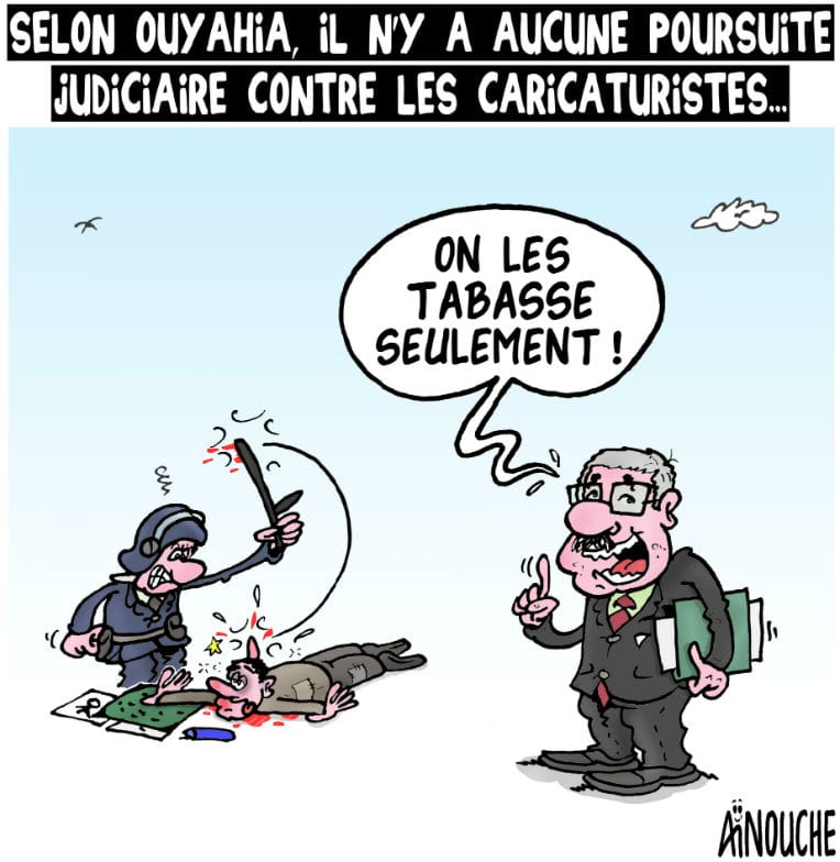 Selon Ouyahia, il n’y a aucune poursuite judiciaire contre les caricaturistes