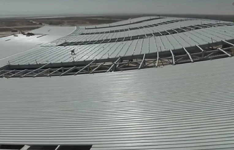 VIDÉO. Sur le chantier de la nouvelle aérogare de l&rsquo;aéroport d&rsquo;Oran