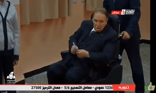 VIDÉO. Le président Bouteflika a voté