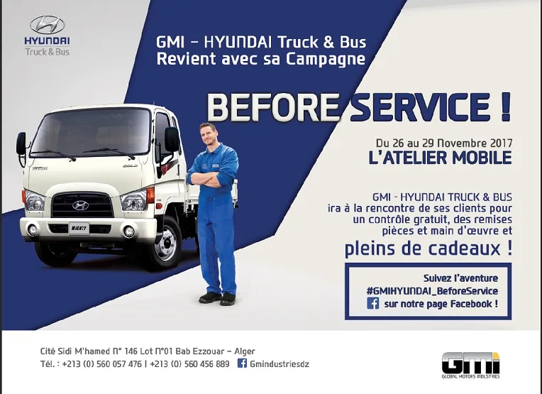 2e édition du « Before Service » par Global Motors Industries Hyundai Truck and Bus