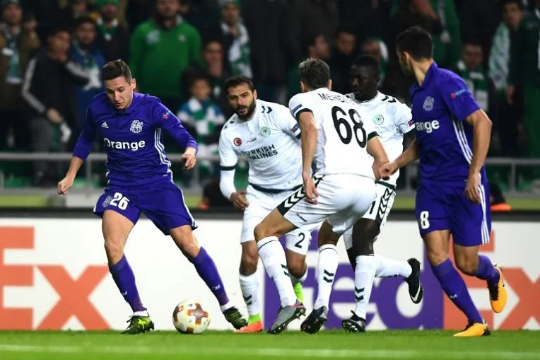 Europa League – Marseille s&rsquo;en sort miraculeusement à Konyaspor