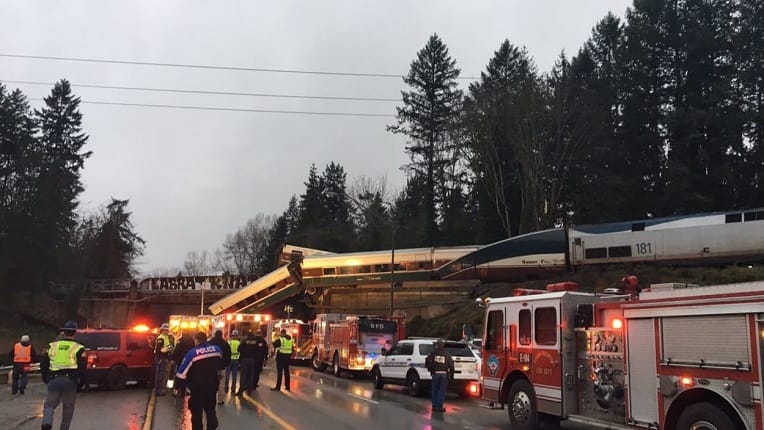 USA : « Plusieurs morts » dans le déraillement d’un train à Washington