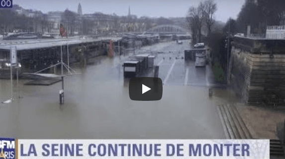 VIDÉOS. Paris : La Seine déborde