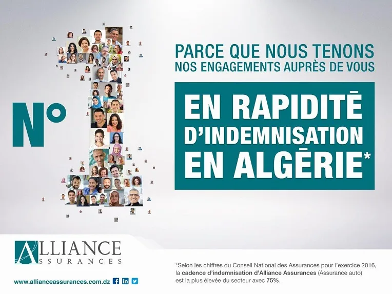 Alliance Assurances, le N° 1 en rapidité d’indemnisation en Algérie