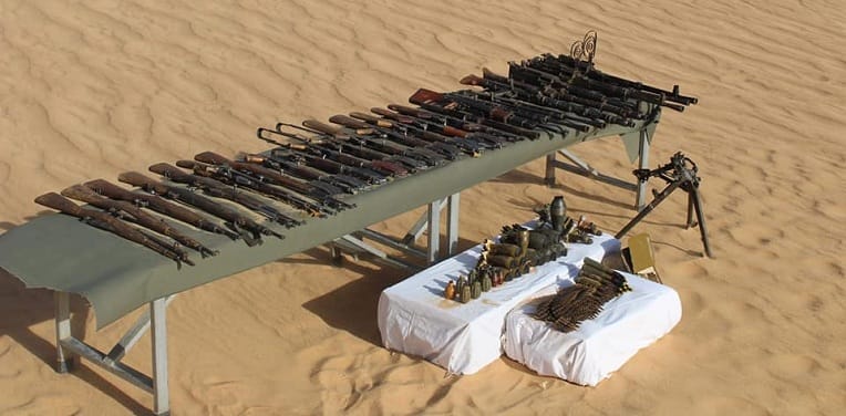 Des armes de guerre, dont des missiles sol-air, saisies dans le sud du pays