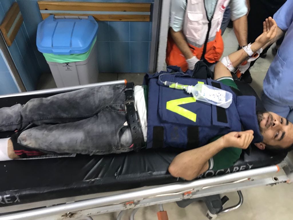 Le cameraman de l’ENTV blessé par l’armée israélienne à Gaza