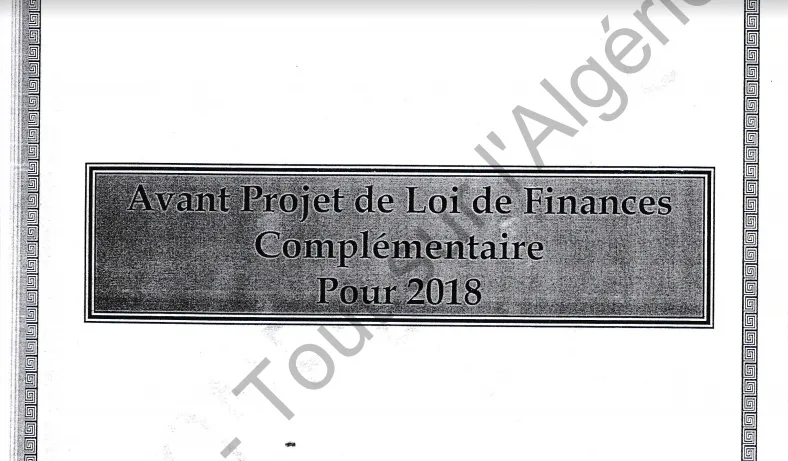 DOCUMENT – Téléchargez la nouvelle version du Projet de loi de finances complémentaire 2018