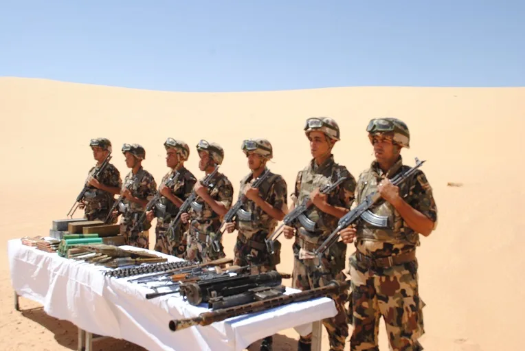 Des armes de guerre saisies à la frontière algéro-malienne