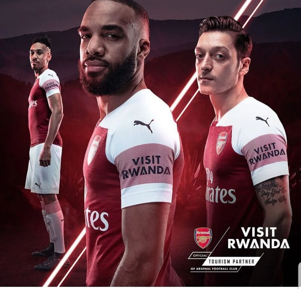 Football : Rwanda, nouveau sponsor d&rsquo;Arsenal, s&rsquo;invite sur le maillot des Gunners