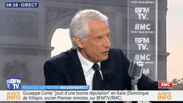 VIDÉO. Dominique de Villepin dénonce la politique « brutale » des États-Unis