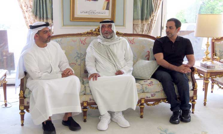 Rare apparition du président des Emirats arabes unis