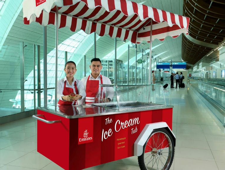 L’été se rafraichit grâce au service de glaces gratuit d’Emirates
