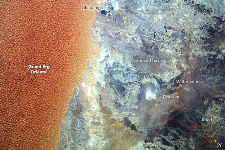 La Nasa publie une photo spectaculaire du Grand Erg oriental