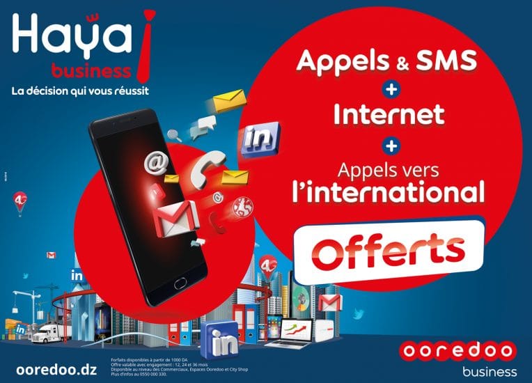 Ooredoo enrichit sa gamme de solutions “Haya! business” destinée aux professionnels