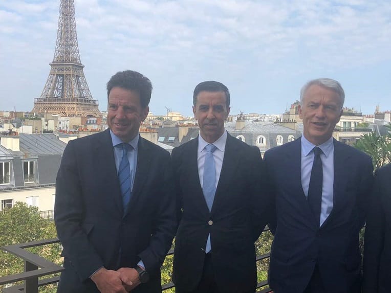 Ali Haddad rencontre le nouveau président du Medef à Paris