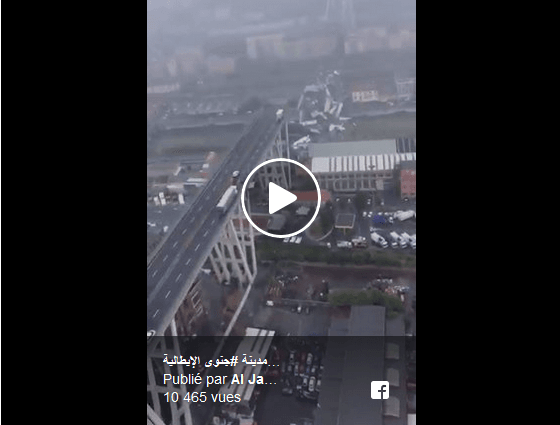 VIDÉO. Des images aériennes du spectaculaire effondrement d’un viaduc en Italie