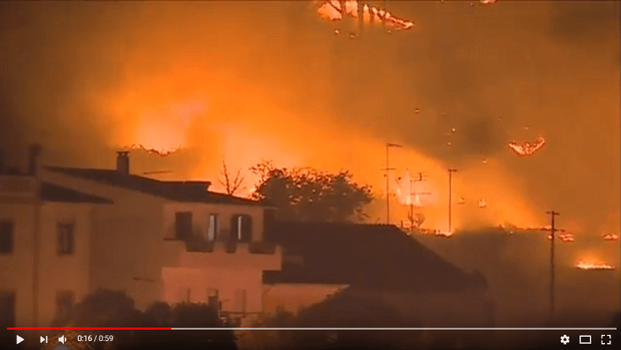 VIDÉOS. Un incendie menace une ville touristique du sud du Portugal