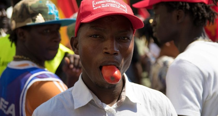 Dans les champs de tomates d&rsquo;Italie, les journaliers africains crient leur colère