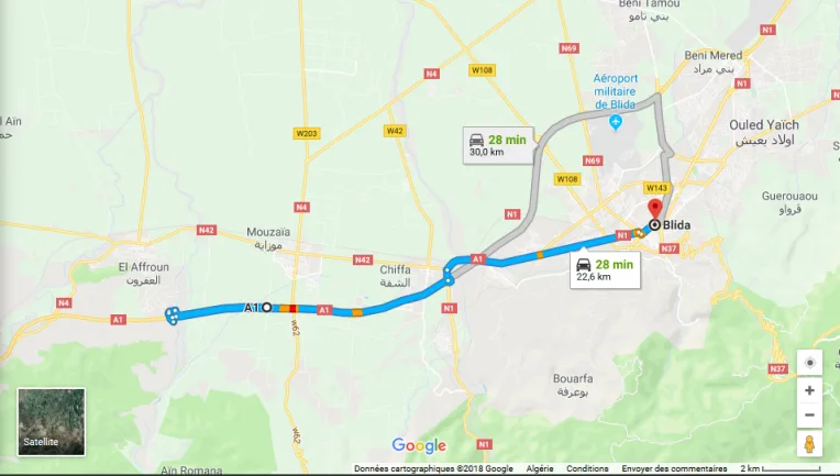 Autoroute est-ouest : déviation du trafic et réduction de la vitesse à Mouzaia
