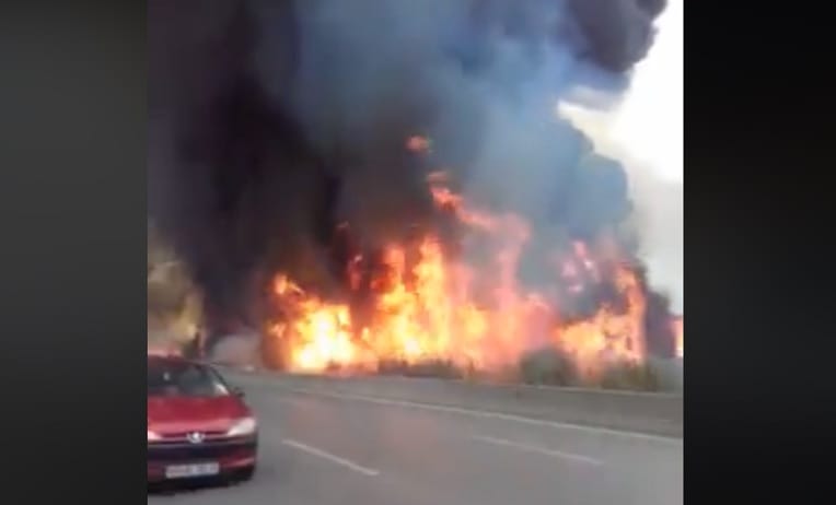 Explosion d’une conduite de gaz à Baraki