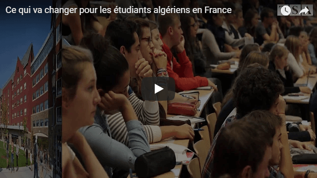 VIDÉO – Ce qui va changer pour les étudiants algériens en France