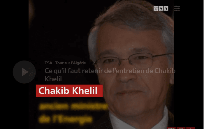 VIDEO – Ce qu’il faut retenir de l’entretien de Chakib Khelil