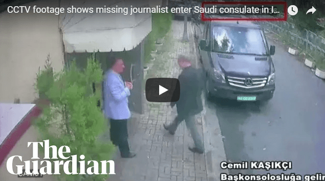 VIDÉO. Journaliste saoudien disparu à Istanbul : des images de vidéosurveillance diffusées