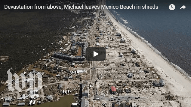 VIDÉOS. États-Unis : à Mexico Beach, l&rsquo;ouragan Michael a tout dévasté