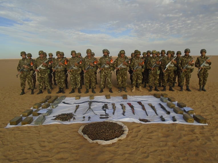 Un arsenal de guerre saisi par l’armée à Adrar