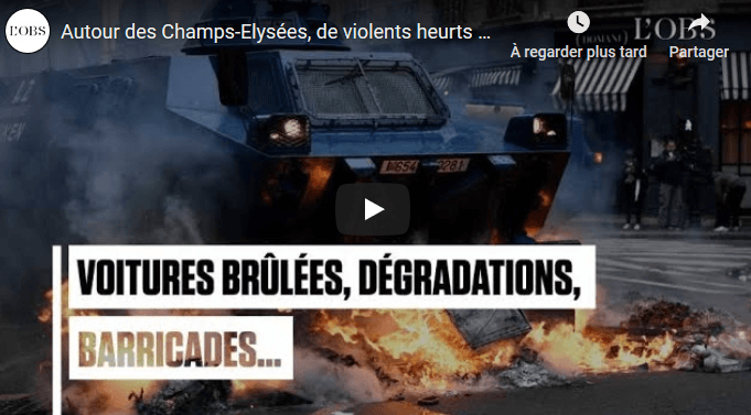 VIDÉO. Gilets jaunes : violents heurts à Paris