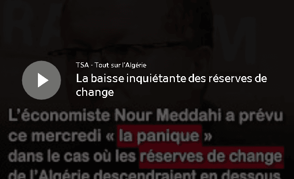 VIDÉO. La baisse inquiétante des réserves de change