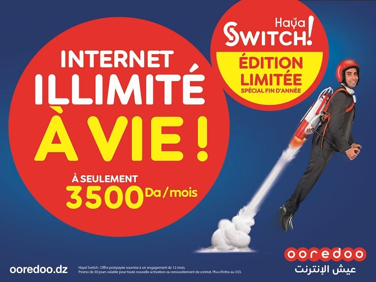 Nouvelle Promo fin d’année « Haya! Switch » de Ooredoo