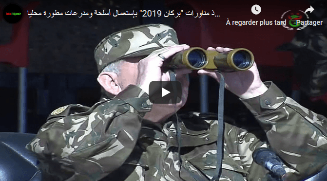 VIDÉO. Gaïd Salah supervise des exercices à balles réelles à Sid Bel Abbès