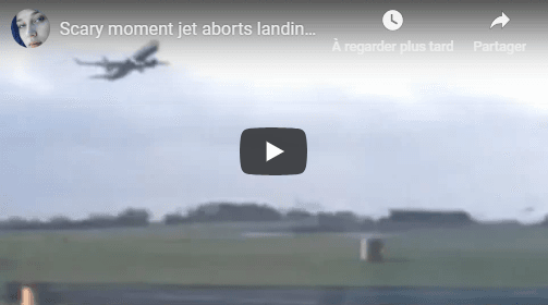 VIDÉO. Des vents violents empêchent un avion d’atterrir