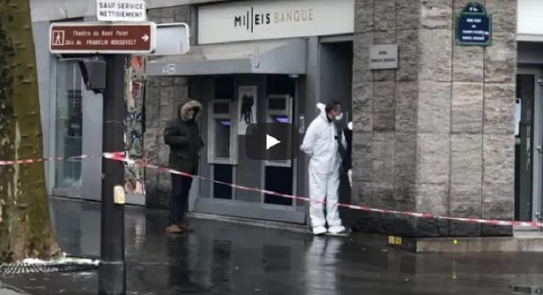 VIDÉO. Spectaculaire braquage d’une banque en plein Paris