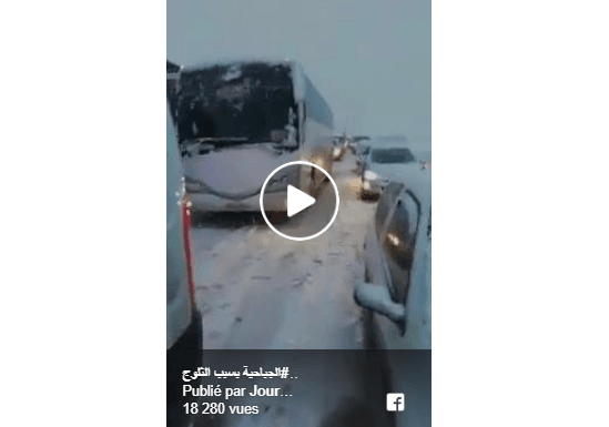 VIDÉO. Circulation bloquée sur l&rsquo;autoroute Est-Ouest à cause de la neige