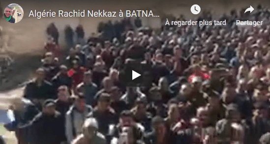 VIDÉO. Rachid Nekkaz accueilli par des centaines de citoyens à Batna