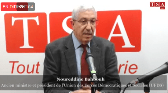 VIDÉO. Entretien avec Noureddine Bahbouh, ancien ministre, président de l&rsquo;UFDS